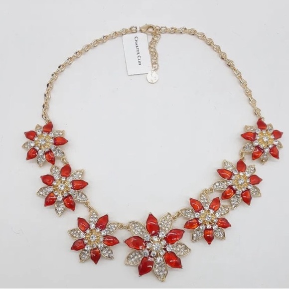 Chunky floral necklace - Picture 1 of 5